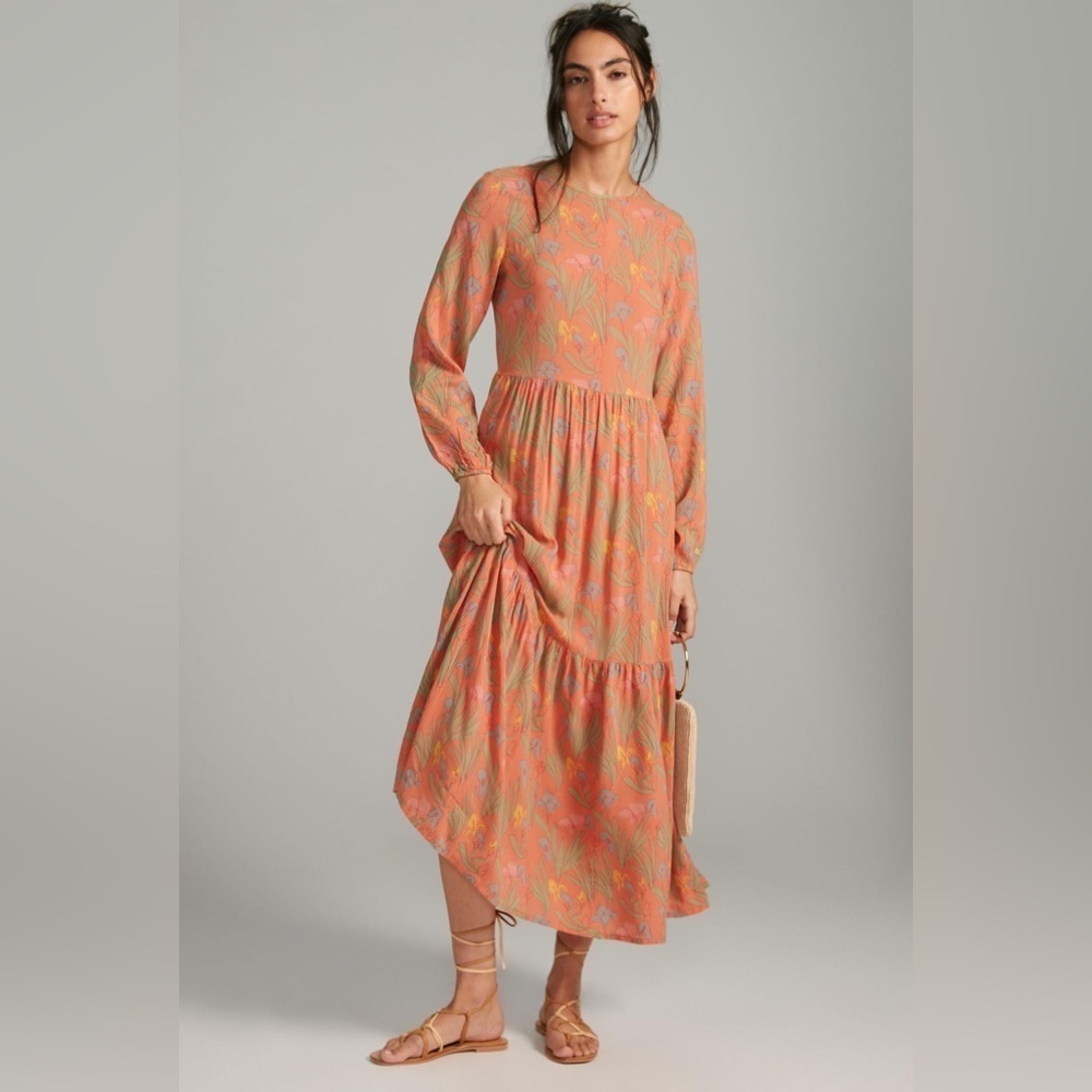 NWT Anthropologie Bobo Choses Floral Maxi Dress Size Medium